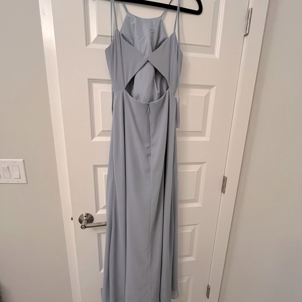 Azazie Cecile Dusty Blue size A2